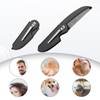 4 Pcs Foldable Mustache Comb, Lightweight Black Beard Comb for