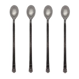Gourmet Settings Avalon 18/10 Stainless Steel Iced Beverage Spoon (Set of Four)