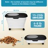 YECERCAN Dog Food Container, Collapsible Pet Food Storage Container 17-20