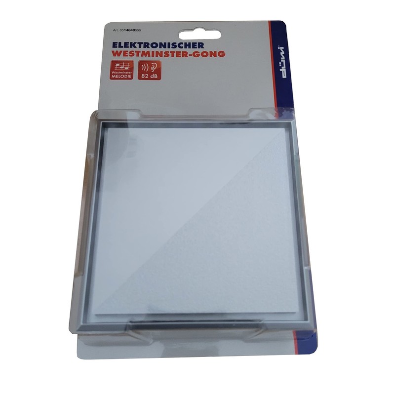 Electronic Westminster Doorbell Melody 82 dB REV Knight Silver Bell