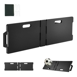 Happybuy Portable Soccer Rebounder Board, 45"X13", Foldable with 2 Angles Rebound. HDPE Kickback Rebound Board for Kids and Adults. Ideal Soccer Training Equipment for Passing & Shooting Practice