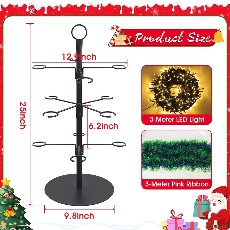 Cocktail Tree Stand for Drinks, Metal Champagne Drink Tower Stand
