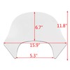 XMMT Black Lip Fairing Windshield Windscreen Shield compatible For Harley
