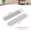 PATIKIL 10 Inch Oval Ventilation Grille, 2 Pack Plastic Air
