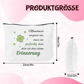 Motivational Gifts Courage Positive Encouragement Gift Makeup Bag Cosmetic Bag Sister Colleague Birthday Gift Valentine's Day Back to School Friendship Gifts, d'Alene to