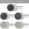 50Pcs 5 Inch Hook and Loop Sanding Discs, 1000/1500/2000/3000/5000 Grit