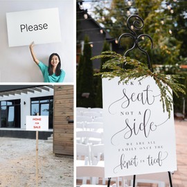 YDisplay 6Pack Poster Blank Board 24×36’’ Corrugated Plastic Board 3/16 Inches Thick for School Projects,Craft,Art & Display,White