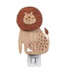 Roman Inc. 6" H Woodworks Safari Lion Night Light 163585