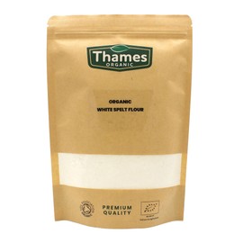 Organic White Spelt Flour - 500g of 100% Pure & Natural Flour - No Additives, No Preservatives - Vegan, Non-GMO, Certified Organic - Great for Baking, Cooking - Thames Organic