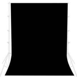 Photo Studio Background for Photography, Foldable Black Screen, 2 x 3 m Photo Background Black Screen Fabric, Fashion Photography Black Screen, Video Recording Black Screen, Black Screen