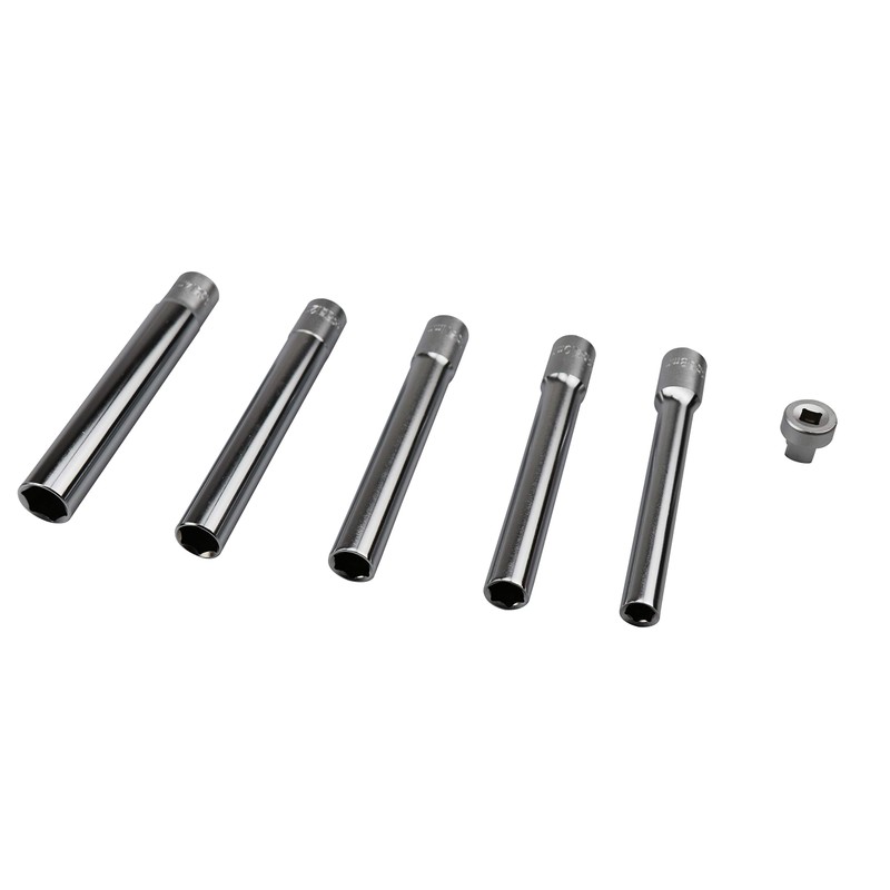 Kauplus 6PCS 3/8-Inch Drive Deep Metric Socket Set 6PT 8-10-11-12-14MM
