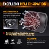 uni-shine 2X DOT 7x6" LED Headlights for Chevy C1500 C2500