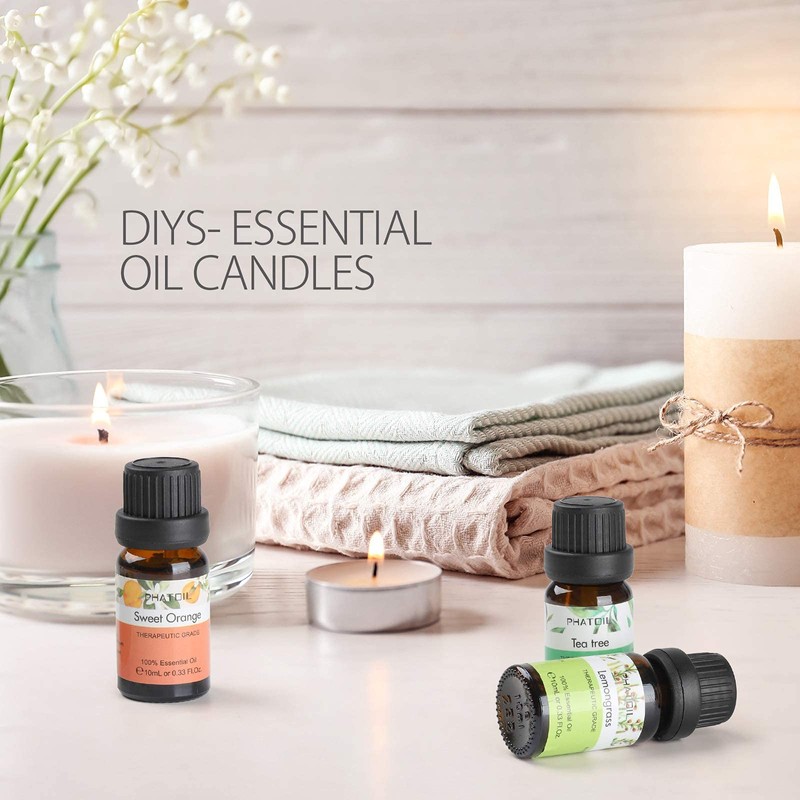 Phatoil Aroma Oil, 6 Types Trial Set, Essential Oil Set,
