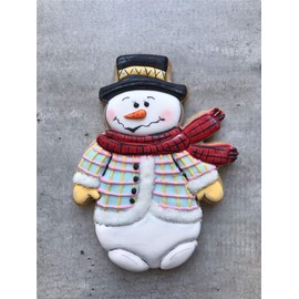 LILIAO Christmas Winter Snowman Cookie Cutter - 3.7 x 4.6 inches - Stainless Steel