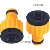Aczyqws 2 Pack Hose Tap Connector 3/4 inch and 1/2