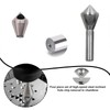 NIYATA 4Pcs Countersink Bit Set for Steel, Metal, Wood, Plastic,