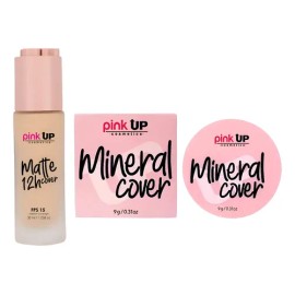 Maquillaje Pink Up Mate Cover 12h  Polvo Mineral Cover                                                                                                