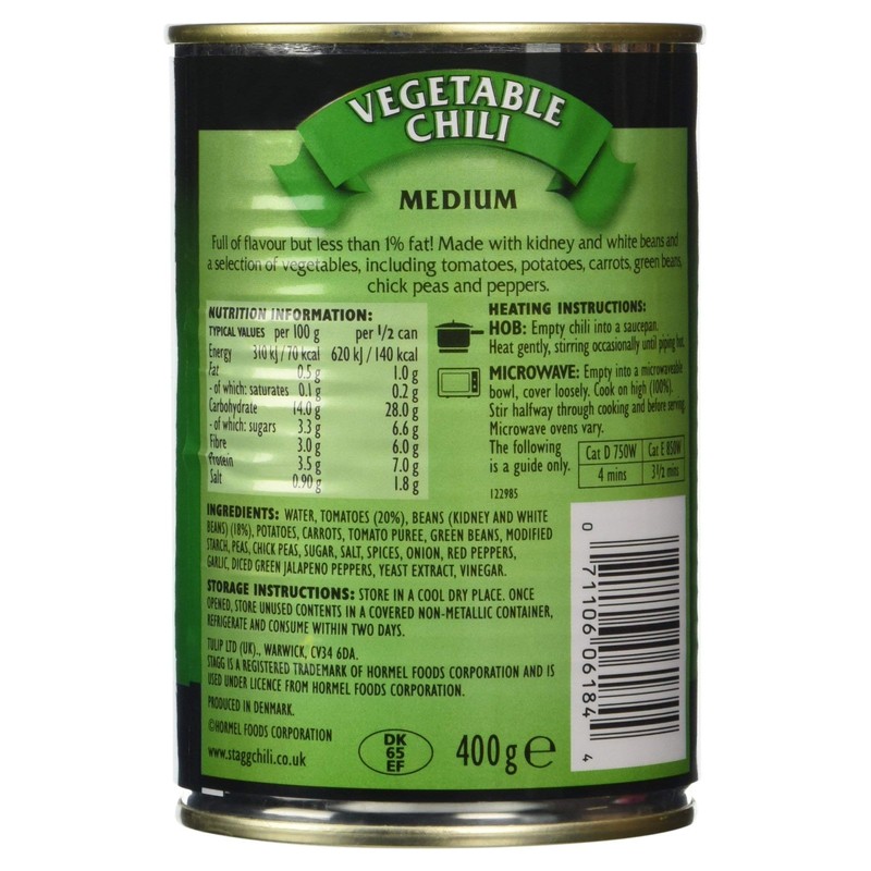 Stagg Vegetable Garden Vegetable Chili 2 x 400 g (800