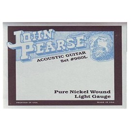 John Pearse Strings Strings 960L For Acoustic Guitar - Pure Nickel Wound - Light Gauge 012/054