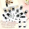 Cat Stamps, Self Inking Black Pattern Mini Kitten Decorative Set