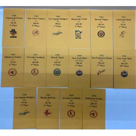 Strat-O-Matic  Strat-O-Matic Baseball 60's DIAMOND SET Series A & B Storage Envelopes