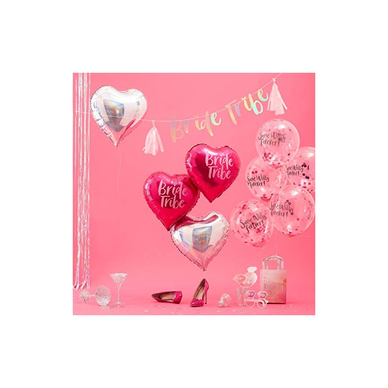 Ginger Ray Team Bride Hen Party Bunting - Hot Pink