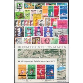 Goldhahn BRD Federal Vintage 1972 Stamped Complete Stamps for Collectors