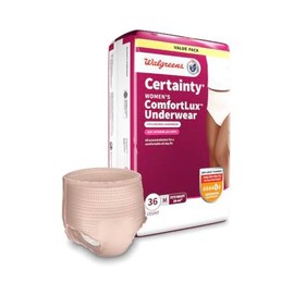 Certainty ComfortLux Women's Underwear, Maximum Absorbency, Medium Size 34-44" Waist, 36 Count (Pack of 2) Total of 72