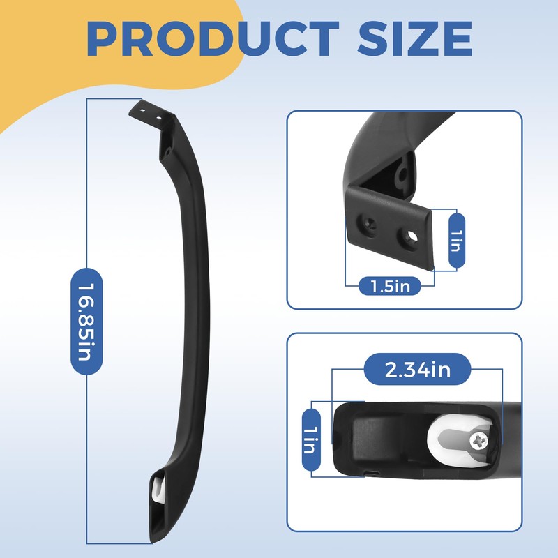 AMI PARTS 218428121 Door Handles for Refrigerator Replace 5304486361,5304504510, 242059506，5304504509,
