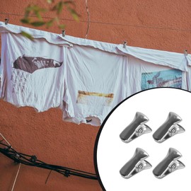 Adorila Metal Alligator Clips, Spring Anti-Slip Small Metal Clip, Small Alligator Clips for ID Badge Holders, Jewelry, Lanyards, Paper, Photo (Silver)