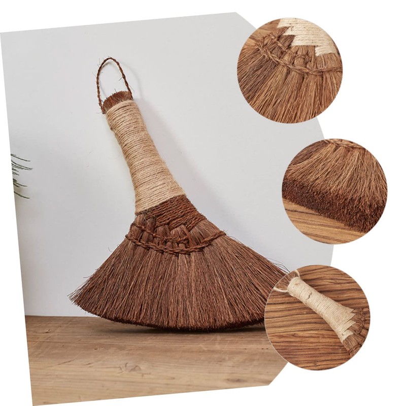 Ipetboom Short Handle Broom Home Palm Fiber Broom Sweeper Broom