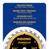 RIDONG 6-1/2 Inch Circular Saw Blade, 24-Tooth with 5/8" Arbor