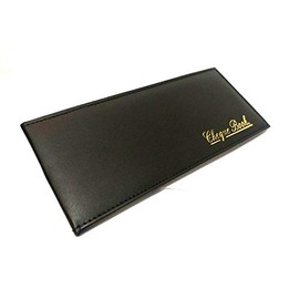 AKSHIDE Leather Cheque Book Holder /Cover - Black