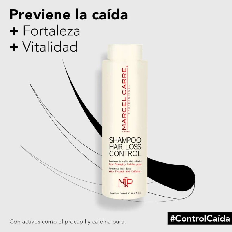 Marcel Carre Hair Loss Control Shampoo 1lt Ampolletas Caida