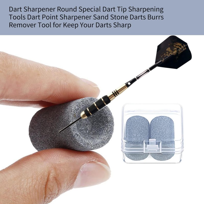 VilaGi Dart Sharpener, 2 Pcs Darts Sharpener Dart Point Sharpener,Round