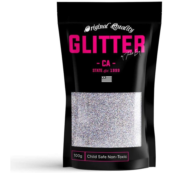 TWISTED ENVY Silver Ultra Fine Glitter 100g / 3.5oz Premium Glitter