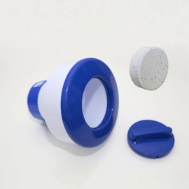 HAF® Pool Dosing Float / Doser for 200 g Chlorine and Bromine Tablets I Optimal Pool Care Thanks to Adjustable Dosing Opening in 4 Levels Depending on Dosage Quantity I Chlorine Float for Swimming