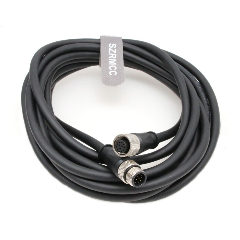 SZRMCC M12 A Code 12 Pin Male to Female Sensor