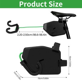 lafo Tow Rope Bicycle Children, 2.5 m Retractable Bike Bicycle Tow Strap Pull System, Bicycle Accessories for Children MTB Bike, Mountain Bike and Cycling Stretch Pull Strap