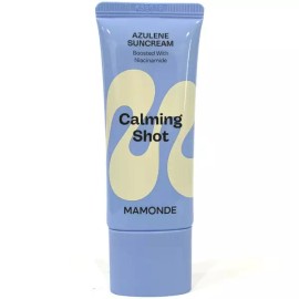 Mamonde 마몽드 카밍 샷 아줄렌 선크림 35ml Mamonde Calming Shot Azulene Sun Cream 35ml
