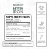 Organics Ocean Better Iron Supplement with Vitamin C - Plant-Based