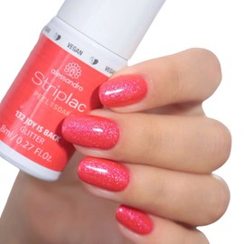 alessandro Striplac Peel or Soak Vegan Joy Is Back LED Nail Polish in Pink Red - For Perfect Nails in 15 Minutes, 8 ml