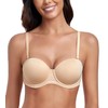 Lemorosy Women's Strapless Bra, Full Cup, Underwire, Removable Straps, Large