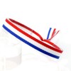 BDM France Flag Red White Blue Fabric Bracelet for Men