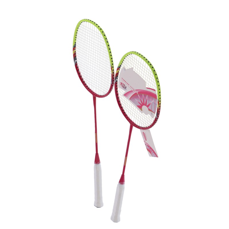 2 Player Badminton Racquets Adults Lightweight Carbon Fiber Rackets with