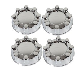 Set of 4pcs F250 F350 SD 4x2 Chrome Wheel Center Hub Caps 8 Lug Rim Lug Cover Hubs