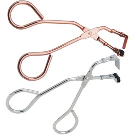 2 Piezas Pinza Rizadora de Pestañas de Metal y Silicona, Portátil Fácil de Usar, Resistente al Desgaste y Rotura, Accesorio de Maquillaje