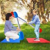 ASQzhuLIWing Inflatable Lawn Duelstick Game, Duelstick Gladiator Playset, Suitable for