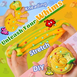 WATERELF Butter Scented Slime for Girls 10-12, Big Slime for Kids Boys Party Favor Stress Relief, Special Toys for Birthday Present - 5.29 Oz - BS004-Apple Pie