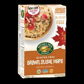 Nature's Path Organic Instant Oatmeal Brown Sugar Maple 8 x 40g
